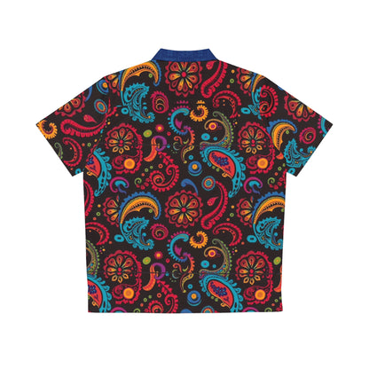 Men's Paisley Hawaiian Shirt — Colorful Retro Vacation Shirt