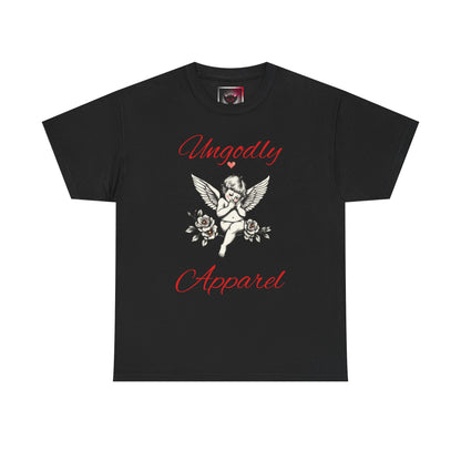 Angel Cherub Graphic Tee — "Ungodly Apparel" Vintage Rose Streetwear