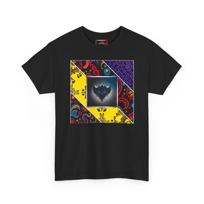 Patchwork Bandana Tee – Psychedelic Bandana Patchwork T-Shirt with Ungodly Apparel Logo