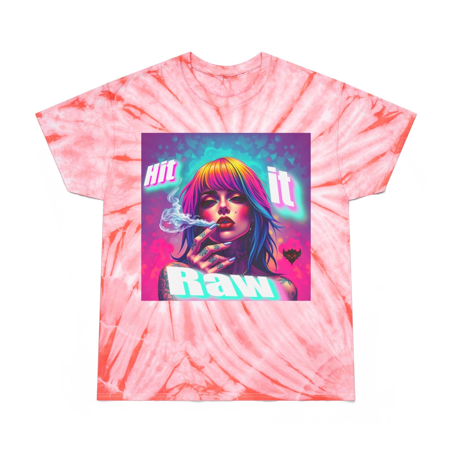 Vibrant Tie-Dye Tee - 'Hit It Raw' & 'No Filter Just Paper' Designs