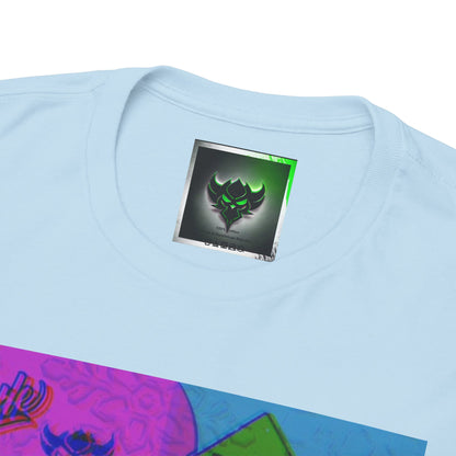 Abstract Pop-Art Graphic Tee — 'Apparel' Color Block Design