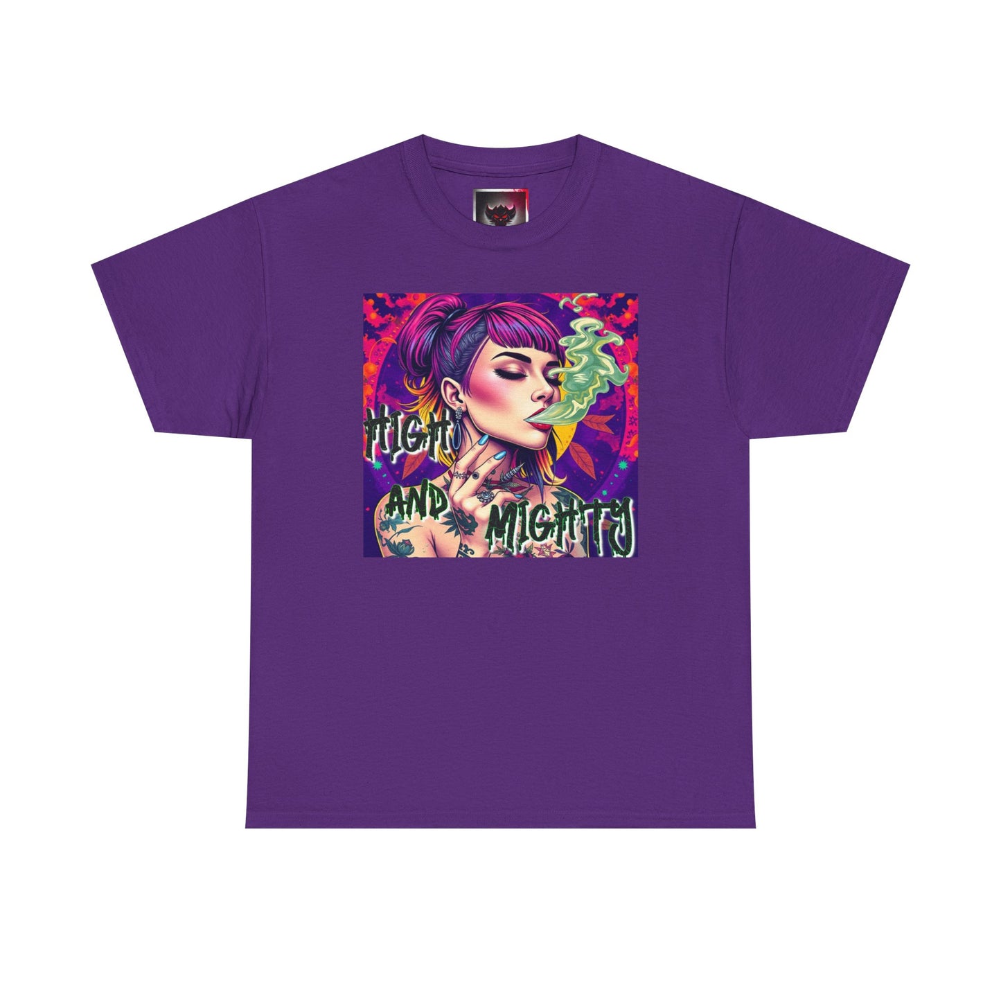 Chic Unisex Heavy Cotton Tee - 'High and Mighty' Graphic Shirt for Trendsetters