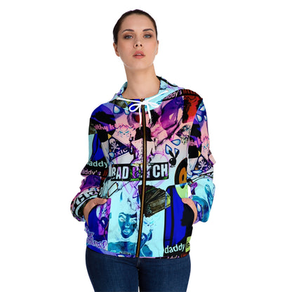Vibrant Graphic Women's Hoodie - Bad Bitch Collection