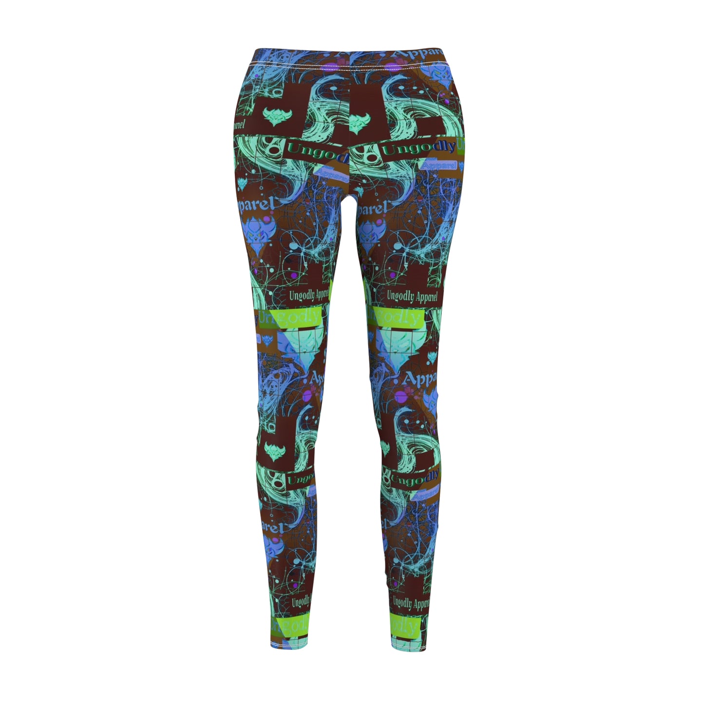Vibrant Women's AOP Casual Leggings - Inspiring Pattern