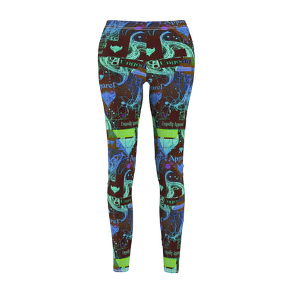 Vibrant Women's AOP Casual Leggings - Inspiring Pattern