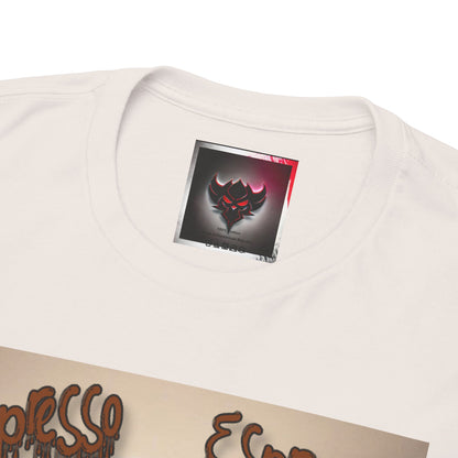 Unisex Heavy Cotton Tee - "Depresso Espresso" Graphic Shirt
