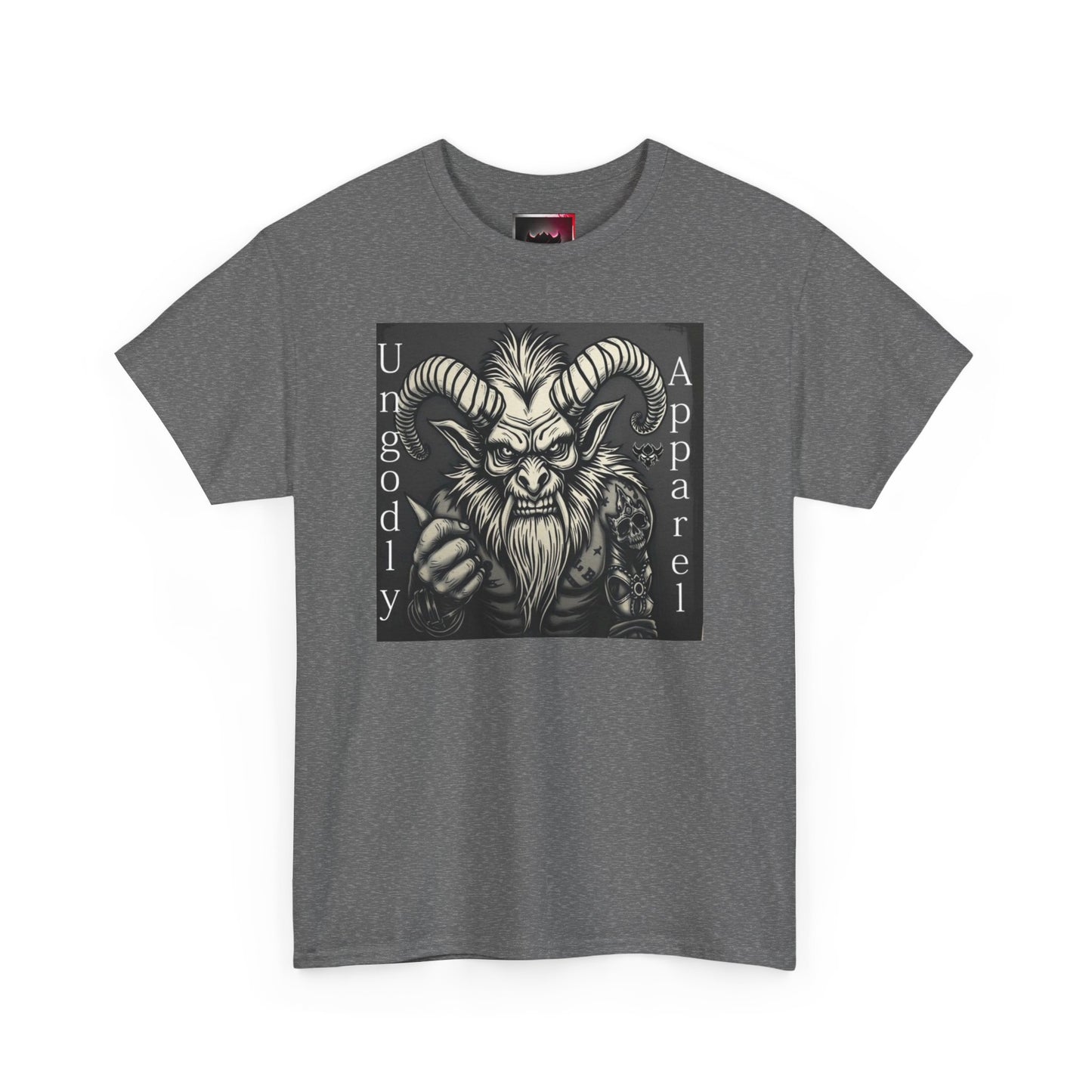 T-Shirt — 'Ungodly Apparel' Krampus Skull Graphic Tee