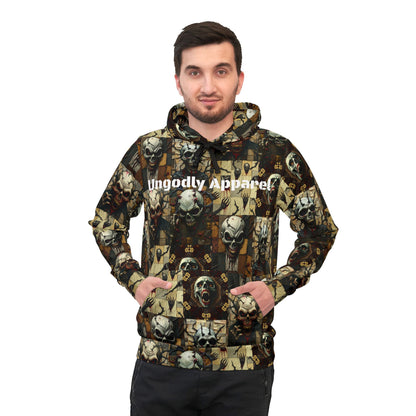 Rebellious Halloween Graphic Hoodie - Sporty Horror Sweatshirt for Streetwear Lovers, Perfect for Gym, Casual Outfits, or Gift Ideas