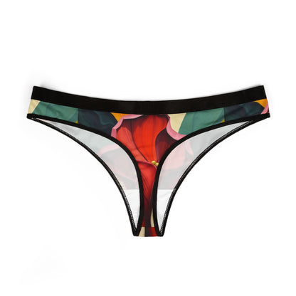 Vibrant Floral Women's Thongs - Stylish & Comfortable Lingerie