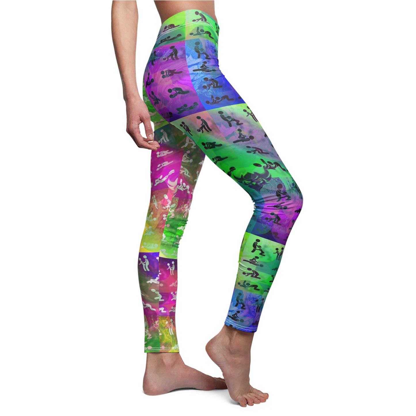 "Ungodly Positions: Kama Sutra" Vibrant Women's AOP Leggings - Stylish Comfortable Activewear