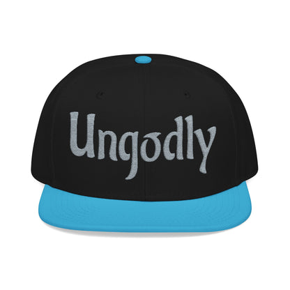 Embroidered Snapback Hat — Retro Sparkle Script