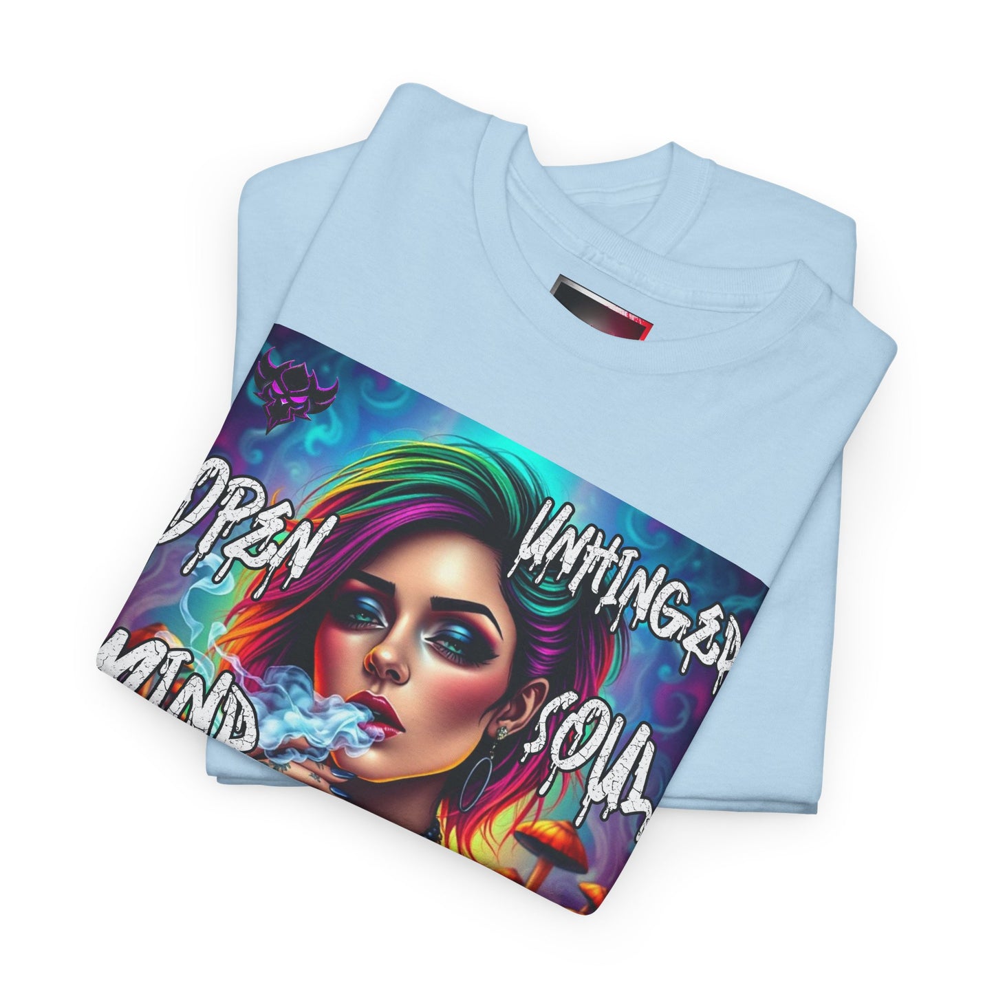 "Open Mind Unhinged Soul" Graphic Tee - Unisex Heavy Cotton Tee
