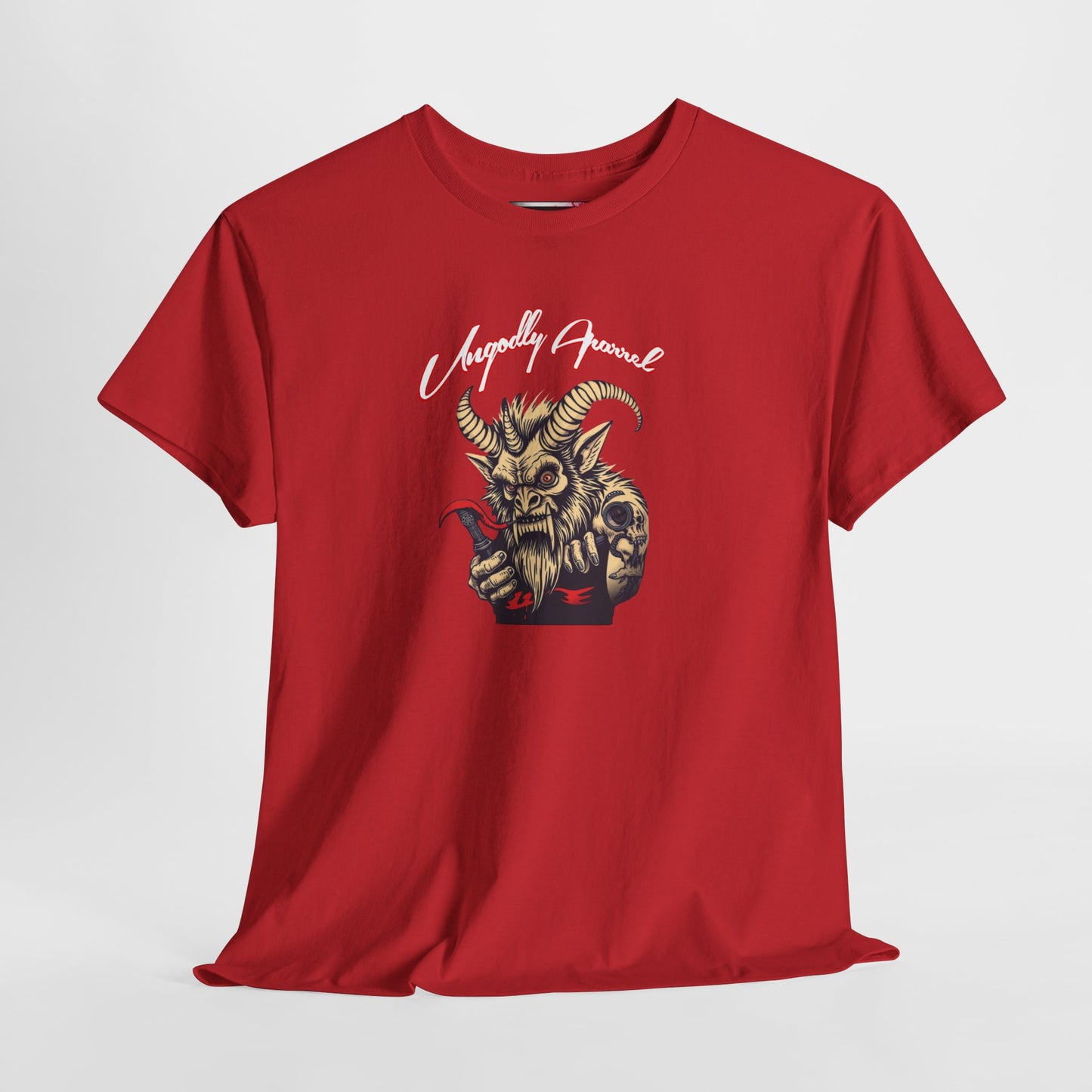 Krampus Graphic Tee — 'Krampusly Obsessed' Horned Demon Holiday T-Shirt