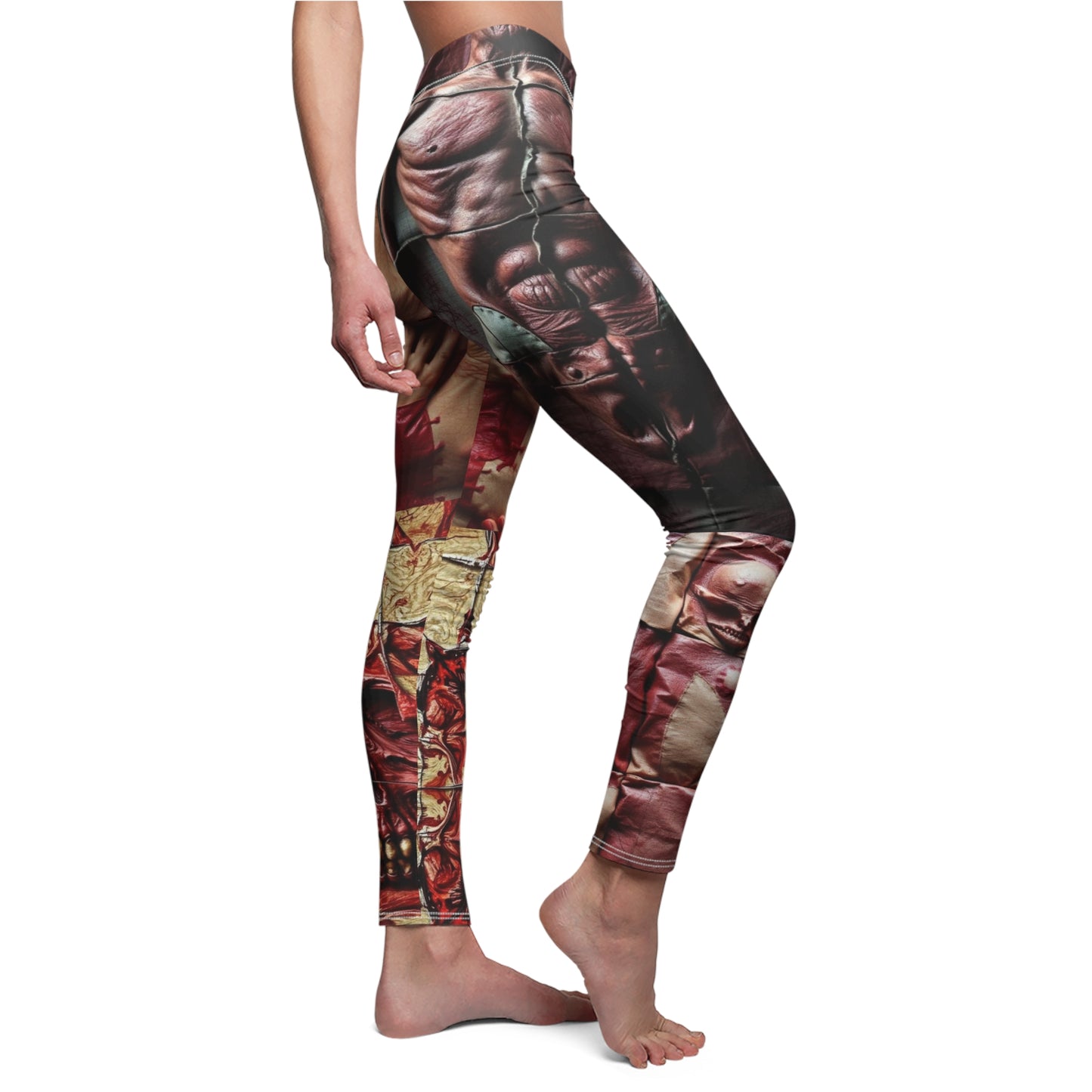 "Ungodly Skin" Ed Gein Inspired, Artistic Casual Leggings, Unique Printed Leggings, Trendy Workout Leggings, Creative Fashion Leggings, Statement Piece Leggings for [...]