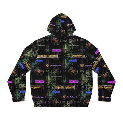 "Ungodly Apparel" Edgy Graphic Full-Zip Hoodie for Men - Stylishly Approved Apparel