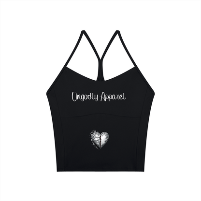 "Ungodly Heart" Women’s Solid Color Yoga Sports Bra