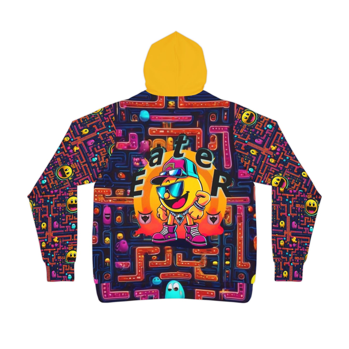 "Eater" Pac-Man Inspired Athletic Hoodie - Retro Gaming Vibes