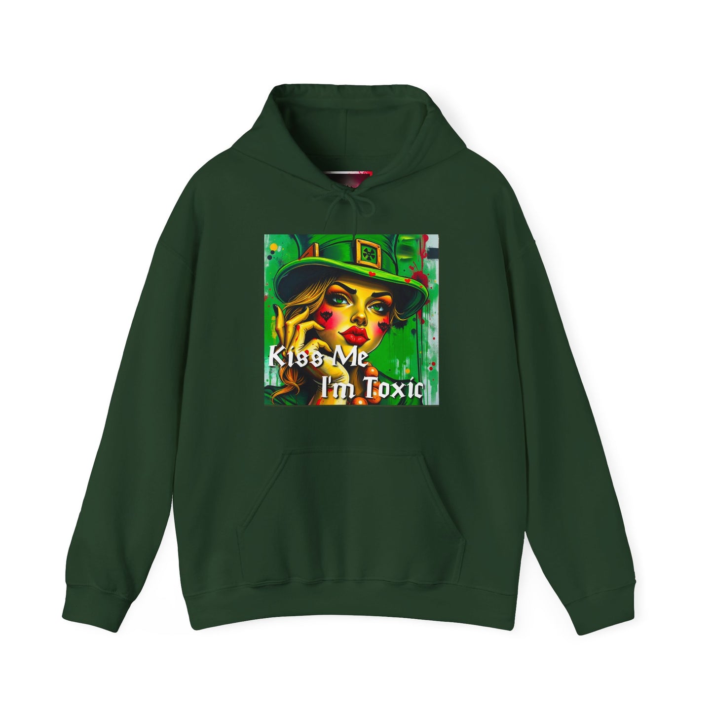 Kiss Me I'm Toxic Unisex Heavy Blend™ Hooded Sweatshirt - Fun & Edgy Casual Wear