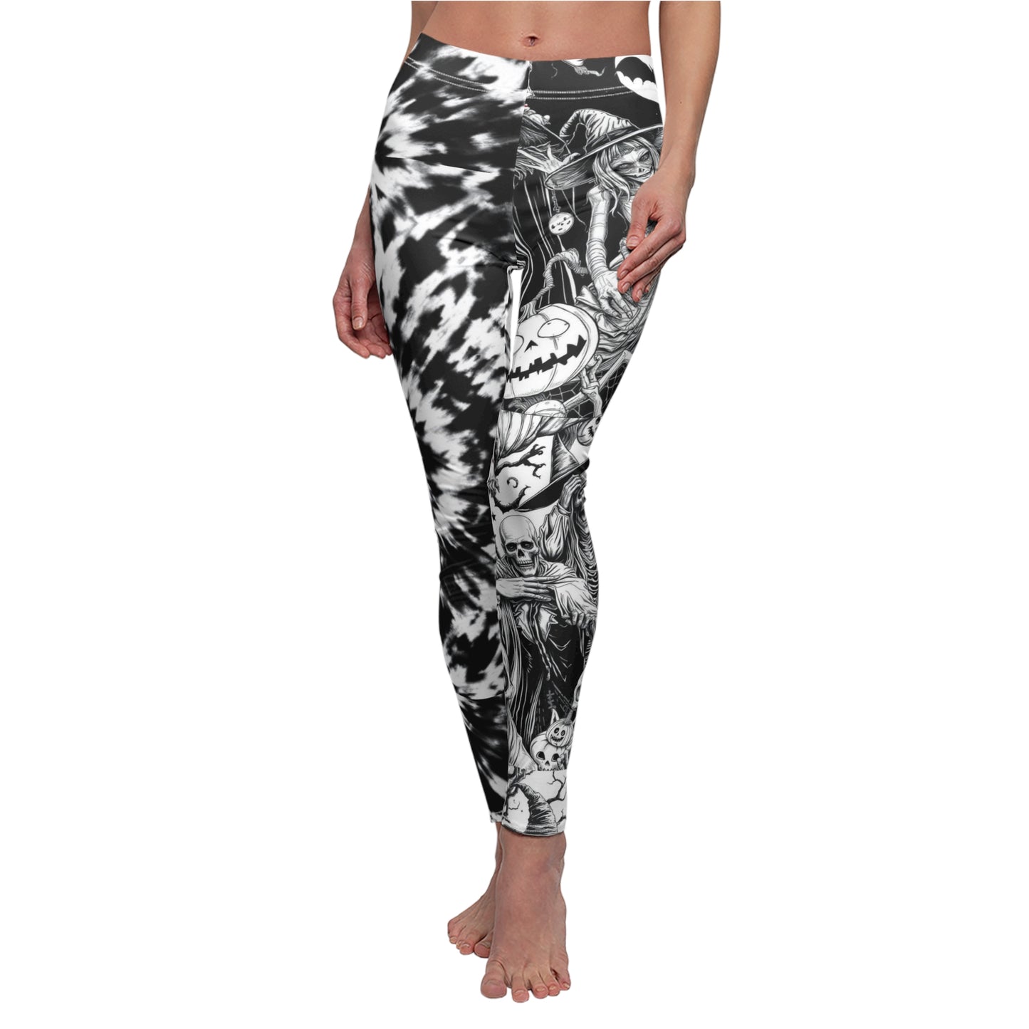 Gothic Halloween Leggings | Spooky Patterned Activewear, Casual Wear, Costumes, Gifts for Her, Fall Fashion