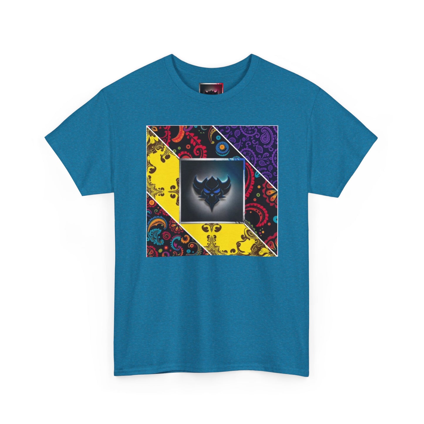Patchwork Bandana Tee – Psychedelic Bandana Patchwork T-Shirt with Ungodly Apparel Logo