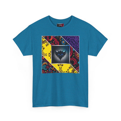 Patchwork Bandana Tee – Psychedelic Bandana Patchwork T-Shirt with Ungodly Apparel Logo