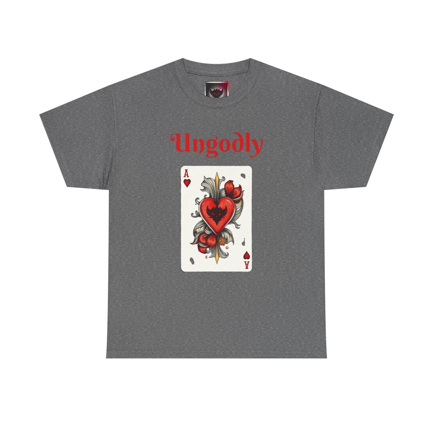 Ungodly Ace of Hearts Tee — Vintage Tattoo Card Graphic T-Shirt