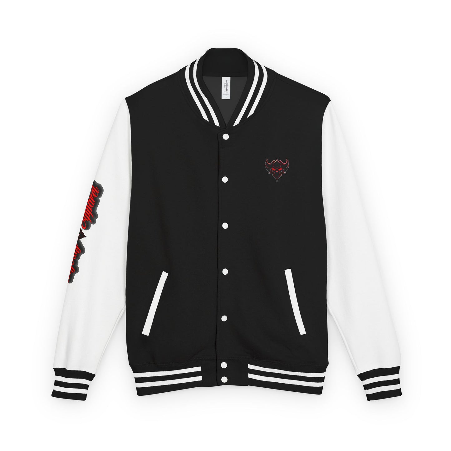 Ungodly Letterman Jacket — Gothic Broken Heart Rose Varsity Jacket