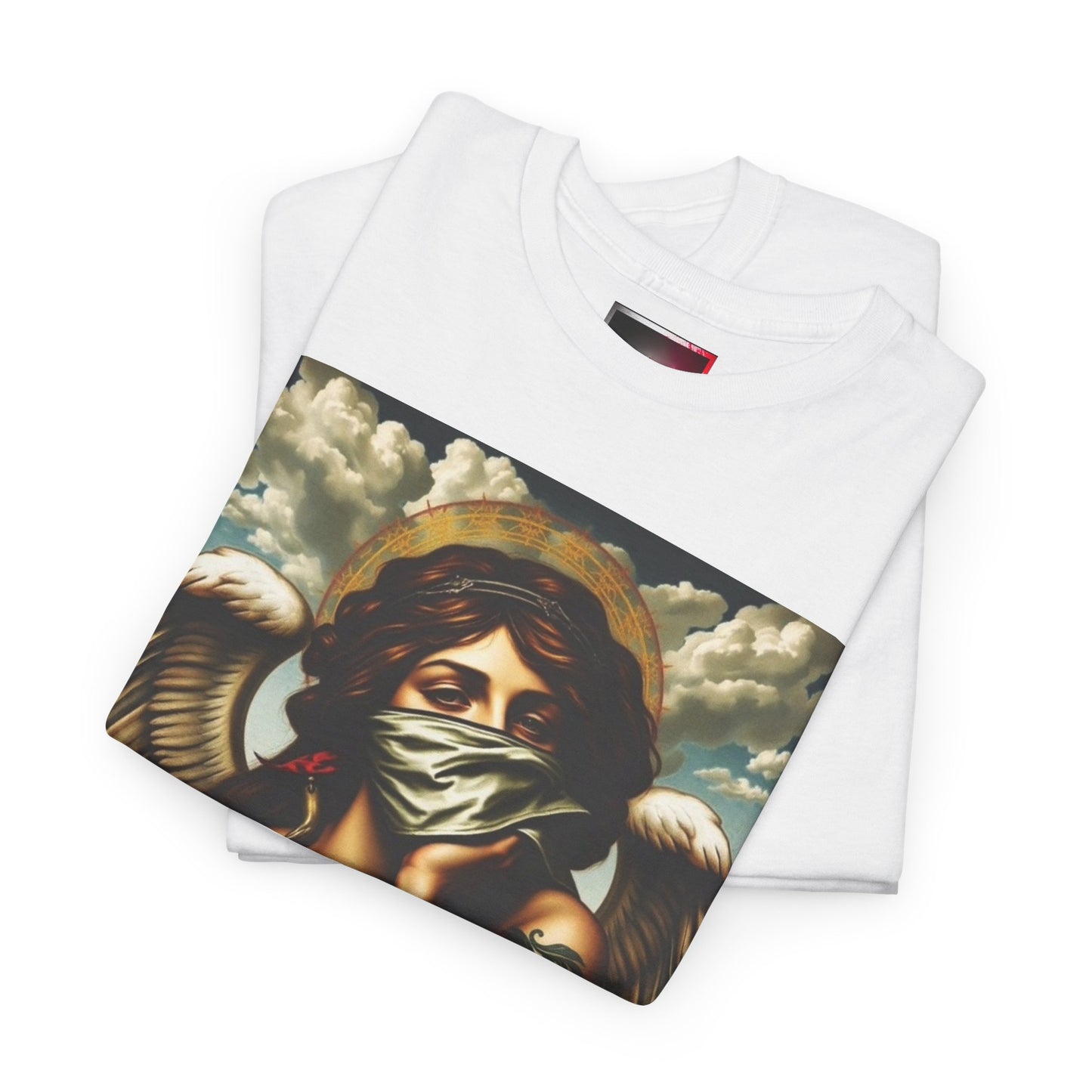 Angel Portrait Graphic Tee — 'Ungodly Apparel' Streetwear T-Shirt