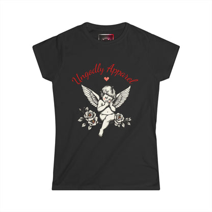 Cherub Angel Tee — 'Ungodly Apparel' Vintage Floral Women's T-Shirt