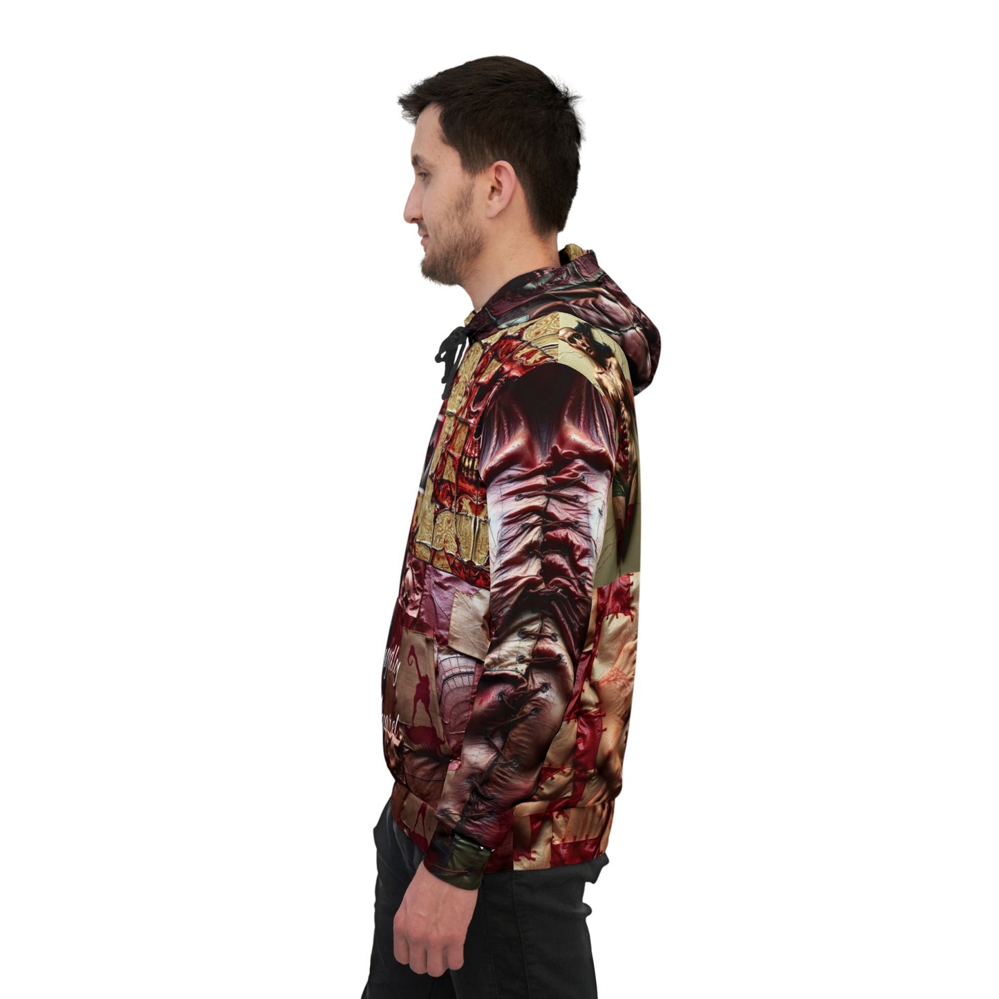 "Ungodly Skin" Ed Gein Inspired, Edgy Art Athletic Hoodie, Unique Graphic Sweatshirt, Streetwear Gift, Alternative Fashion, Unisex Hoodie for Creative Souls