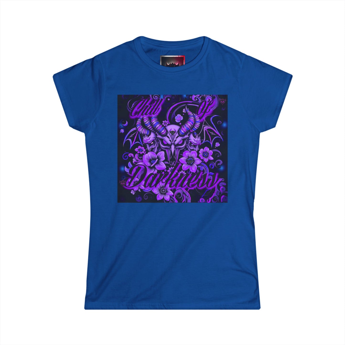Gothic "Chill of Darkness" Women's Tee | Elegant & Edgy Softstyle T-Shirt
