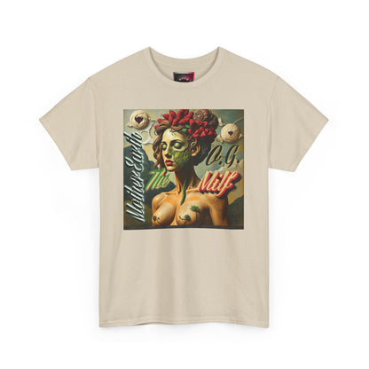 Artistic Unisex Heavy Cotton Tee - 'Mother Earth-The O.G. Milf' Design