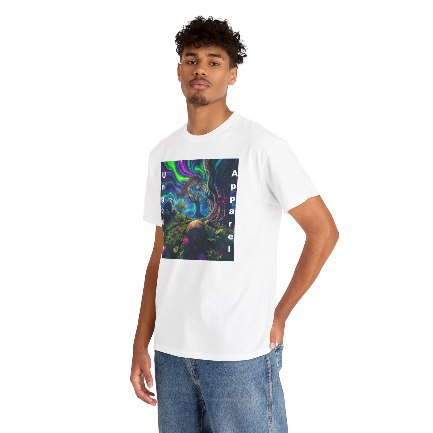 Ungodly Apparel Unisex Heavy Cotton Tee - Vibrant Nature Design