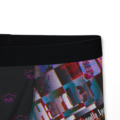 Men's Boxer Briefs — Colorful Collage 'Grind Harder'