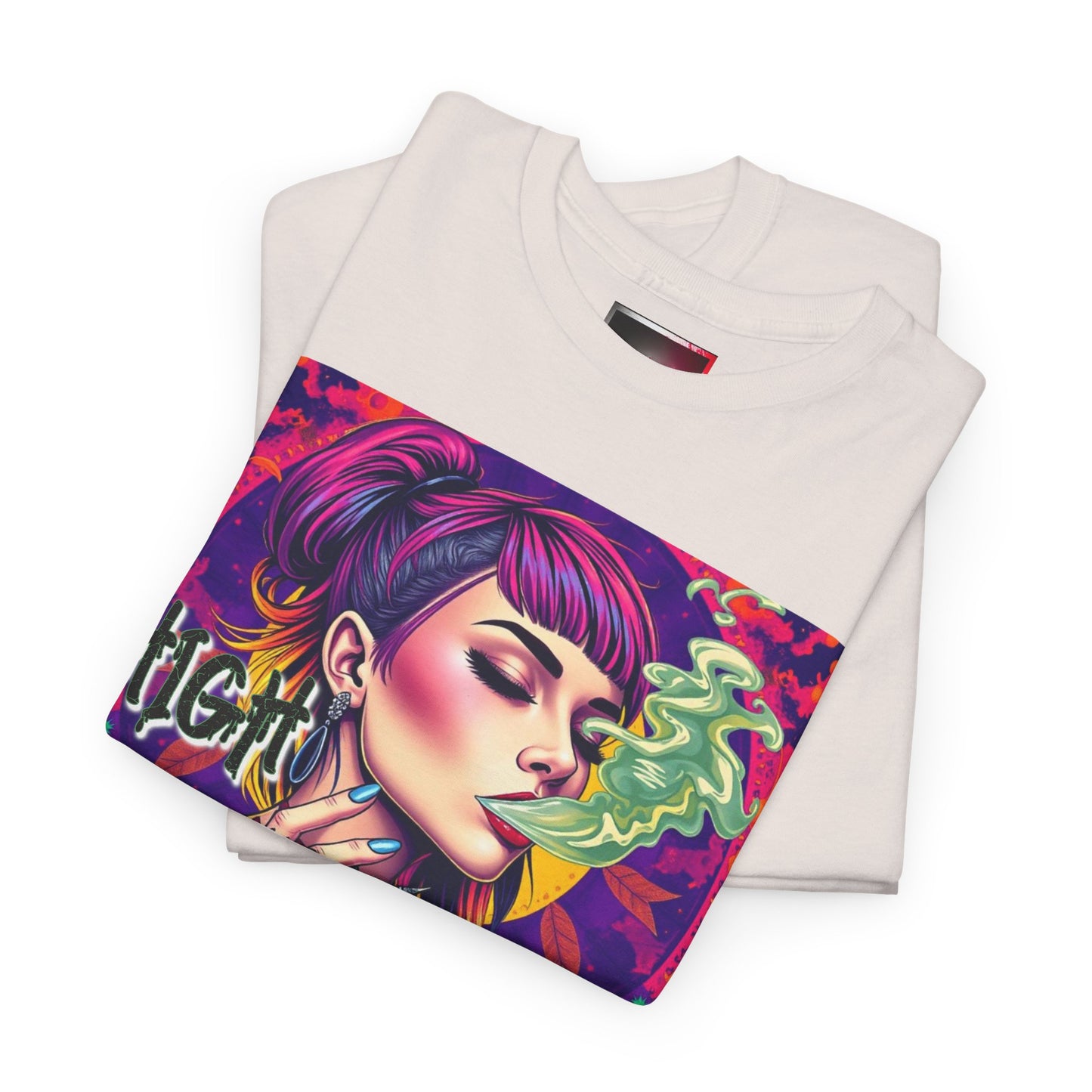 Chic Unisex Heavy Cotton Tee - 'High and Mighty' Graphic Shirt for Trendsetters