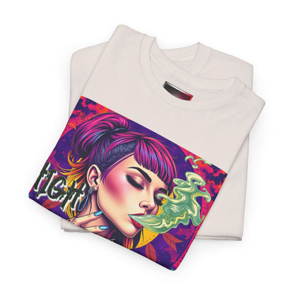 Chic Unisex Heavy Cotton Tee - 'High and Mighty' Graphic Shirt for Trendsetters