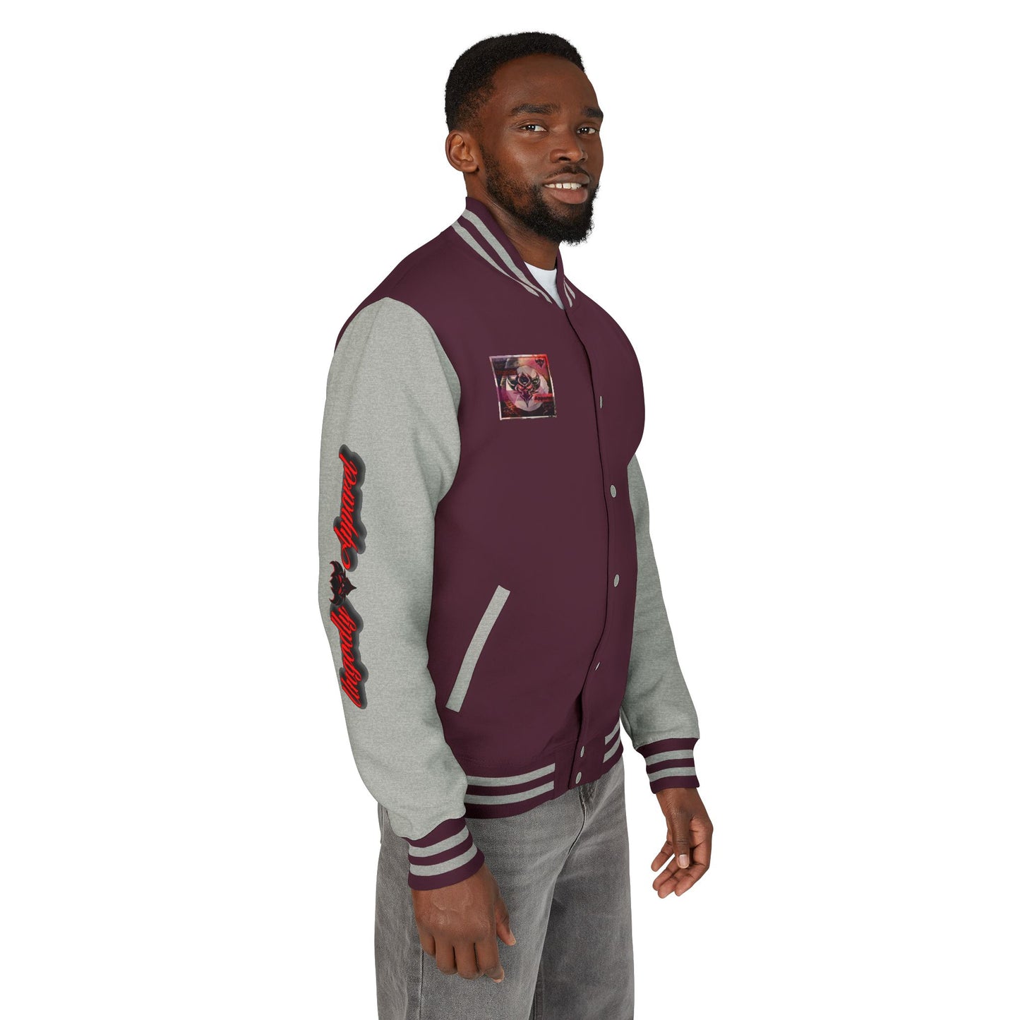 Unisex Heavyweight "Anti-Everything Club" Letterman Jacket