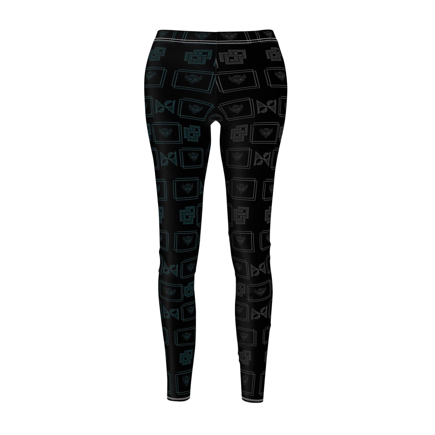 Black Ungodly Tech Pattern Leggings