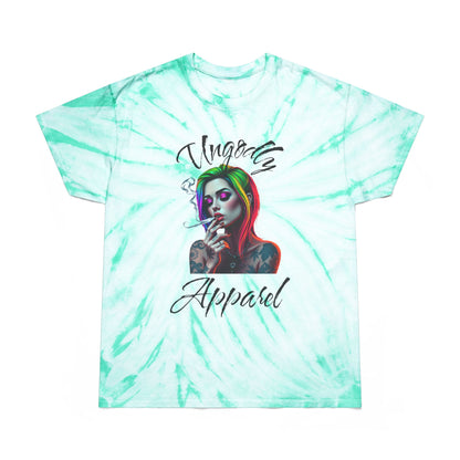Vibrant Tie-Dye T-Shirt with Graphic Design