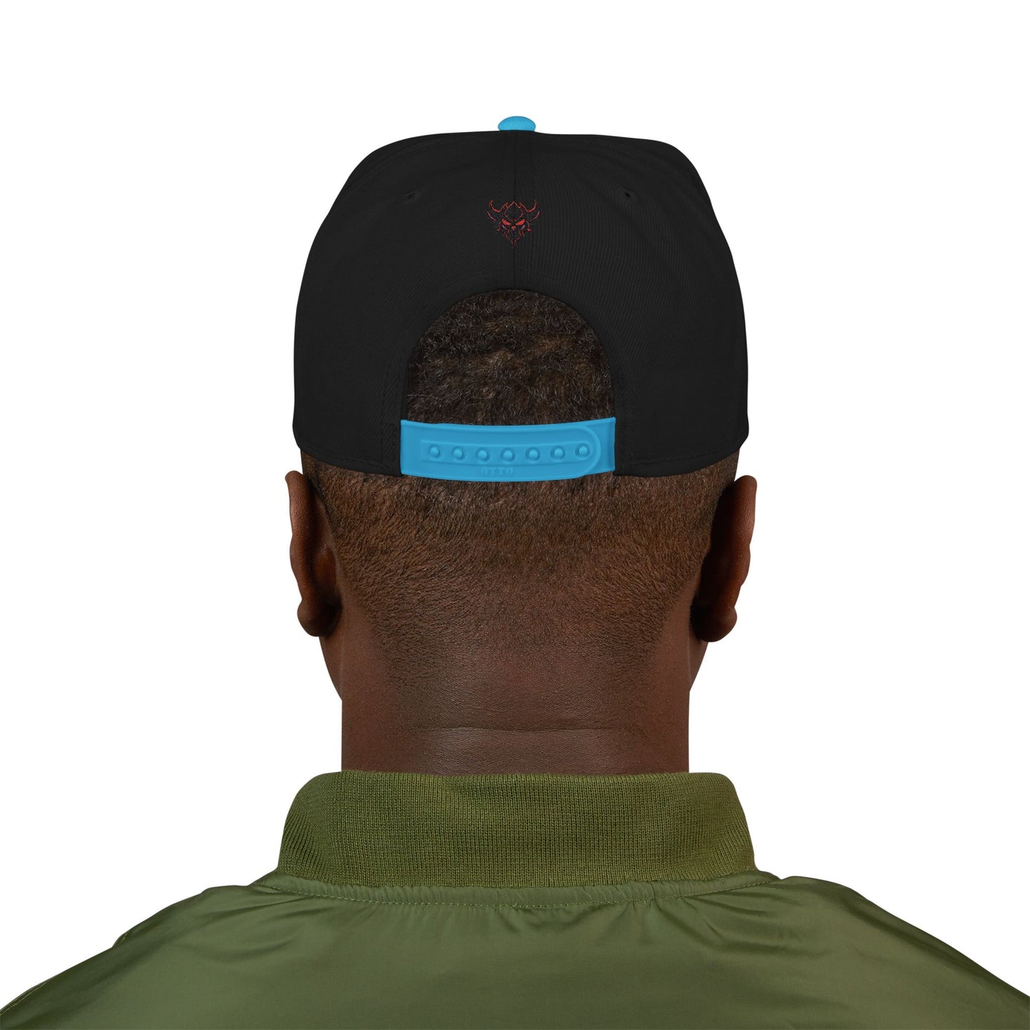 Embroidered Snapback Hat — Retro Sparkle Script