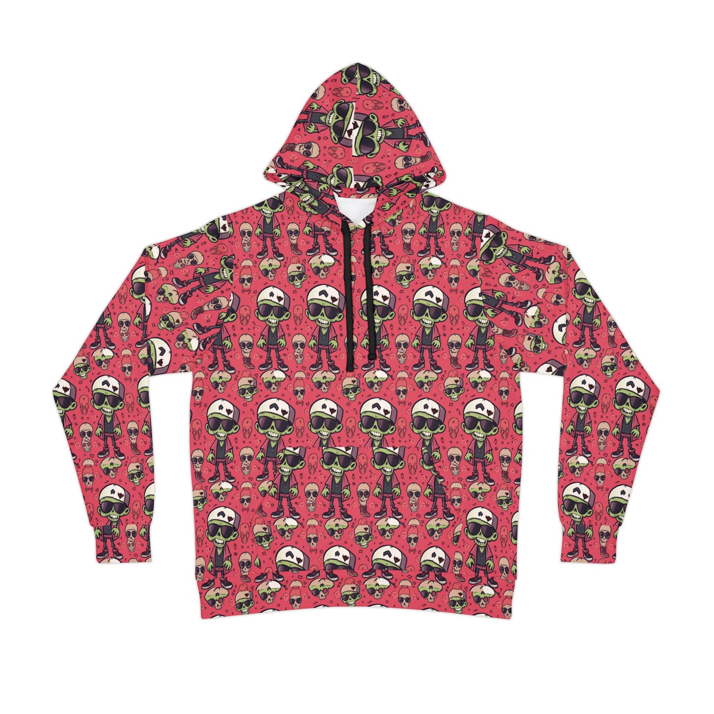 Vibrant ombie Athletic Hoodie, Unisex Hoodie, Halloween Sweater, Fashion Hoodie, Festival Wear, Unique Gift Idea