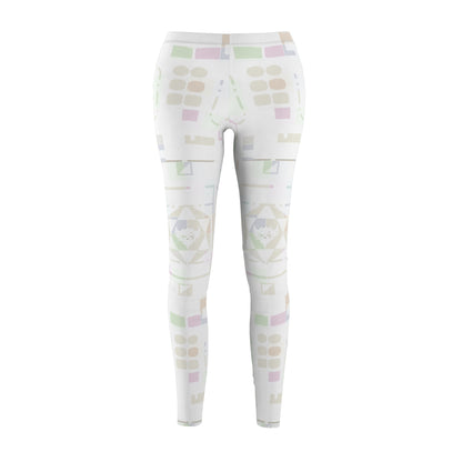 Ungodly Pastel Geometric Print Leggings — Women's Casual Leggings