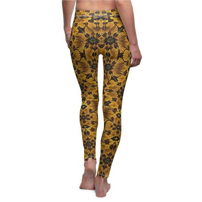 Stylish Botanical Print Leggings for Everyday Wear, Yoga, Exercise, Gifts, Chic Casual Outfit