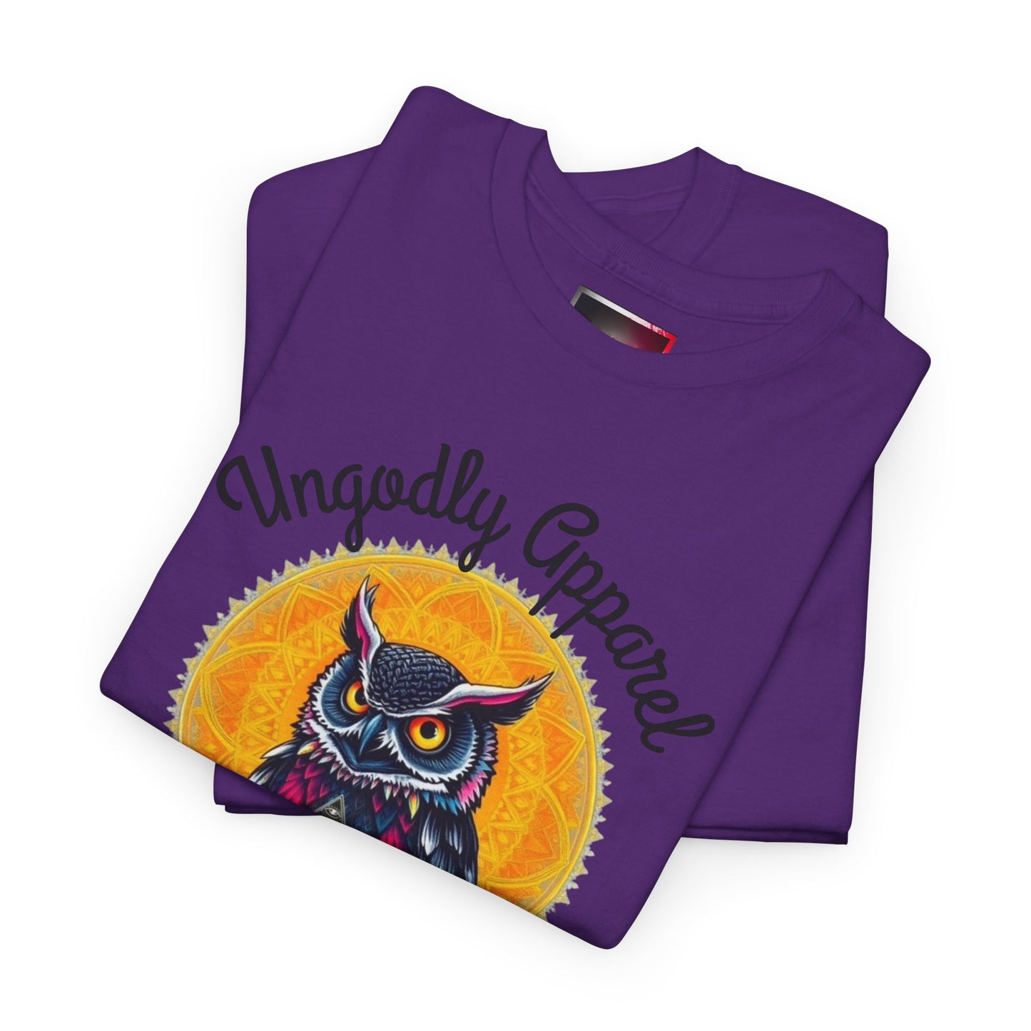 Owl Moon Graphic Tee — Vintage Illustration "Ungodly Apparel"