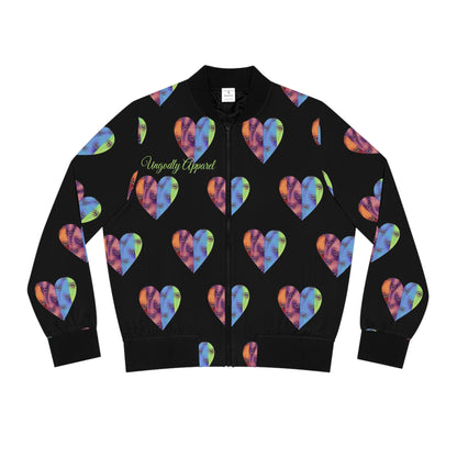 "Ungodly Apparel Heart" Women's Bomber Jacket