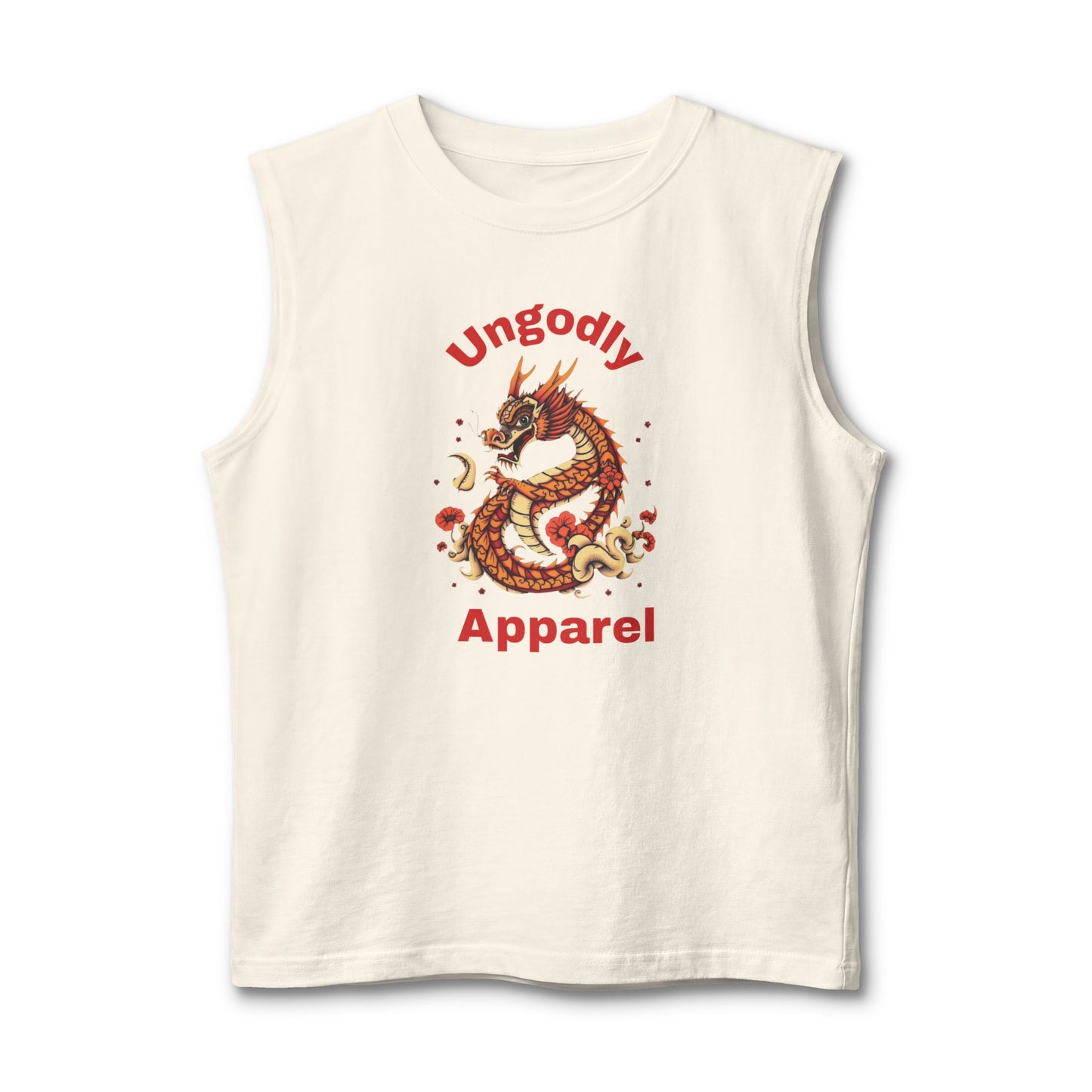 Dragon Muscle Tank — 'Ungodly Apparel' Vintage Oriental Dragon Graphic