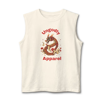 Dragon Muscle Tank — 'Ungodly Apparel' Vintage Oriental Dragon Graphic