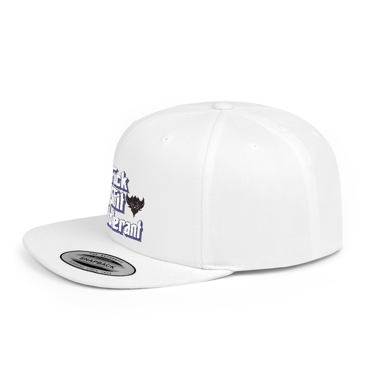 Statement Flat Bill Snapback Hat - "Fuck Shit Intolerant"