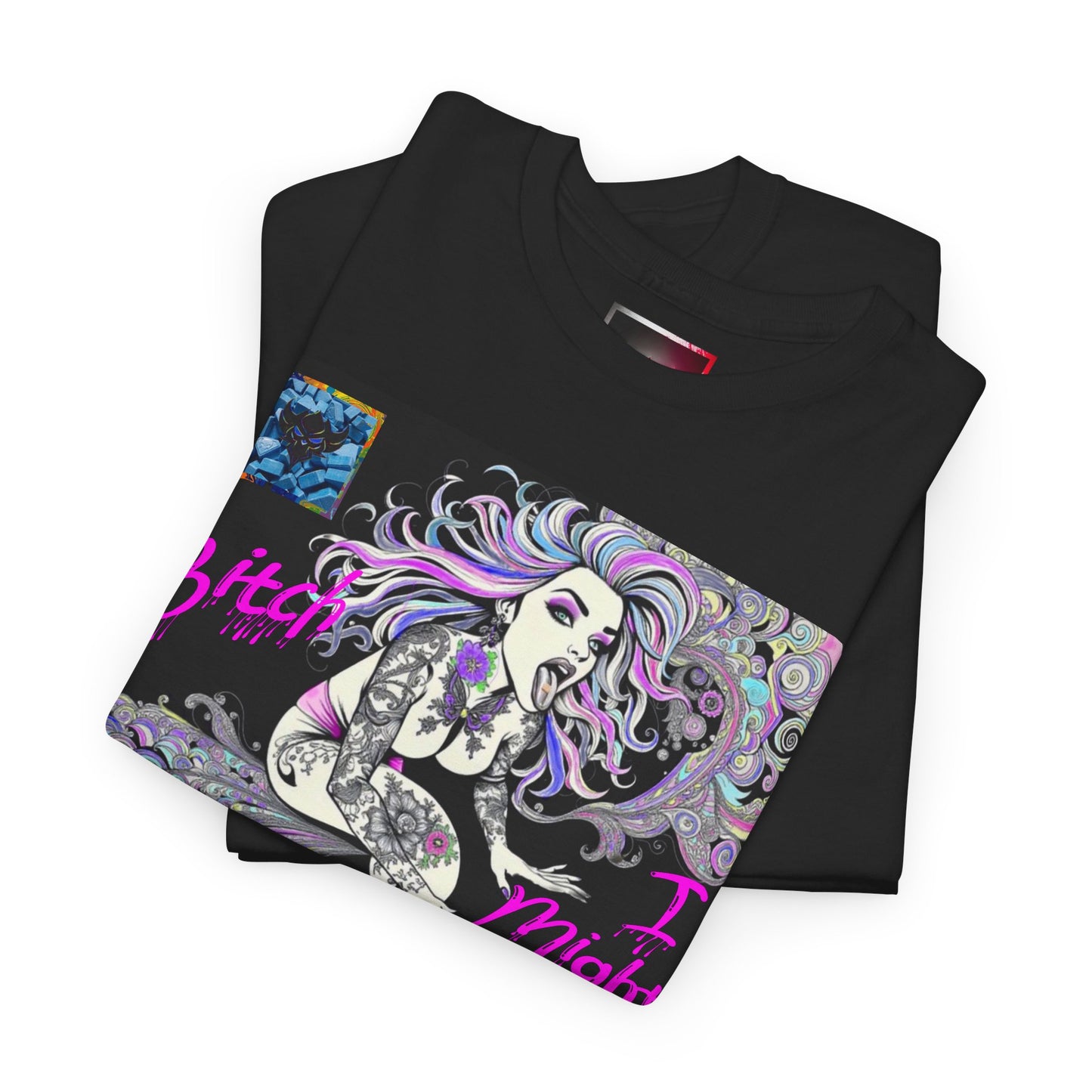 "Bitch I Might Be" Unisex Heavy Cotton Tee - Retro Skate Vibe