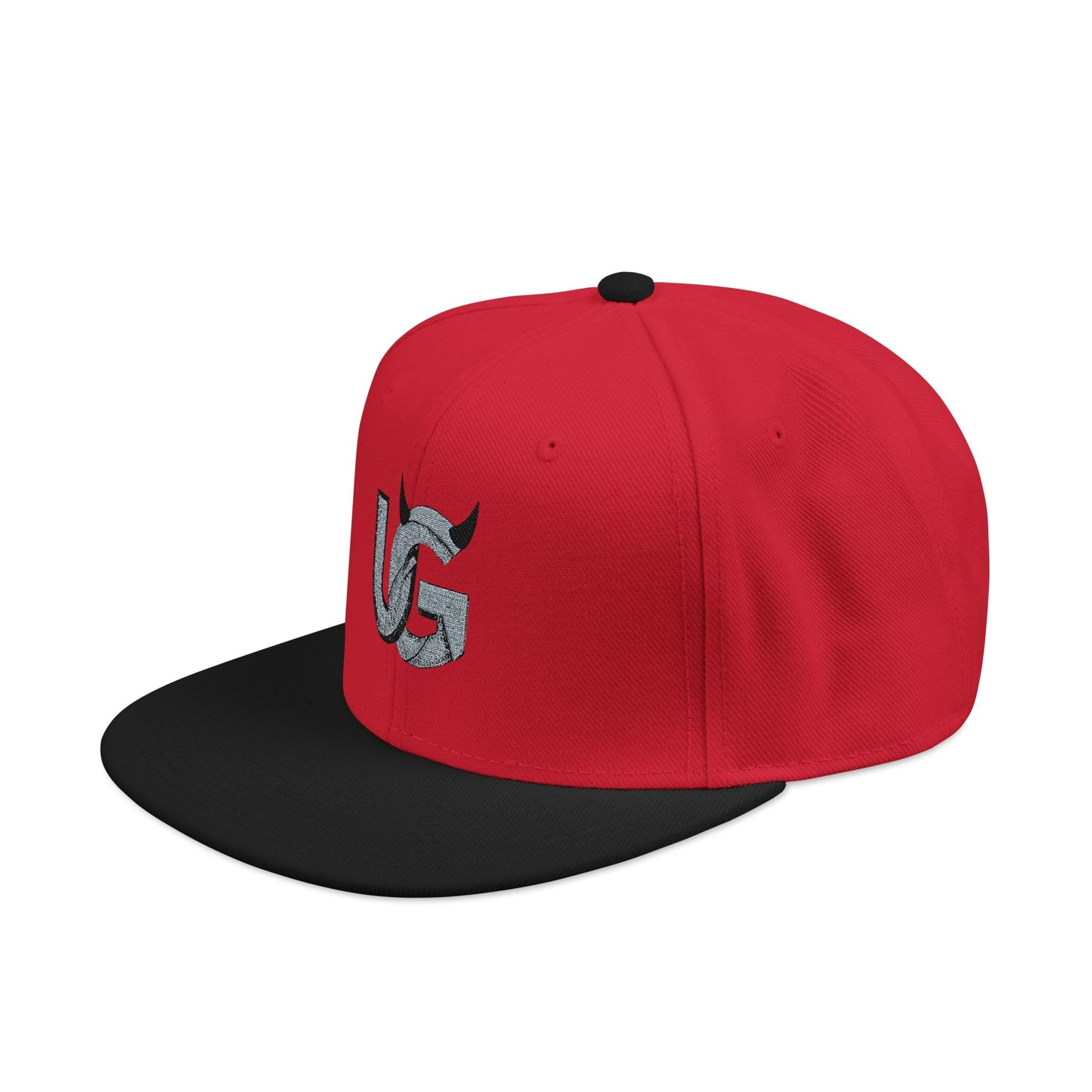 Embroidered 'UG' Snapback Hat — Streetwear Flat Brim Cap